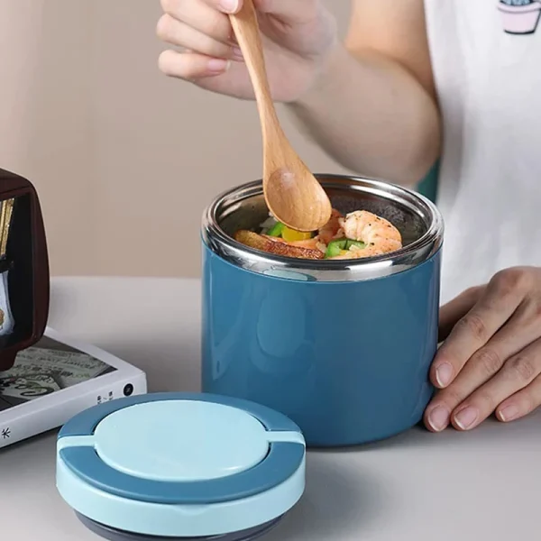 630ML 304 Stainless Steel Tiffin Box Drinking Cup Food Thermal Jar Soup Gruel Insulated Thermos Containers Portable Lunchbox - Image 2