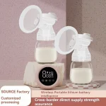 Missbaby Double Electric Breast Pump - Postpartum Automatic High-Suction Quiet Comfort Breastmilk Extractor - Image 2