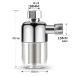 316 Stainless Steel Universal Household Tap Inlet Front Filter Anti-Scale for Clean Drinking Water, Shower, Washing Machine - Image 2