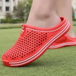 Men Shoes 2024 Beach Man Slippers Unisex Hollow Out Casual Women Beach Sandal Flip Flops Shoes Non-slip Size 36-45 Mens Slippers - Image 3