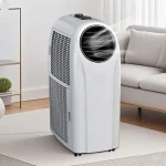 12000BTU Portable Air Cooler Dual-tube Mobile Air Conditioner Home Office Refrigeration Heating Dehumidification