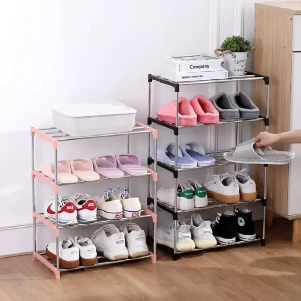 3/4 Shoe Rack Multi Layered And Space Saving Shoe Rack For Simple Household Storage And Storage Three And Four Layer Shoe Racks - Image 2
