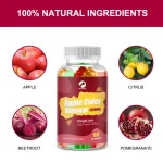 Kexinsh 60 Count Apple Cider Vinegar Gummy Weight Loss Slimming Gummies Detox Sober Up Fat Burner - Image 2