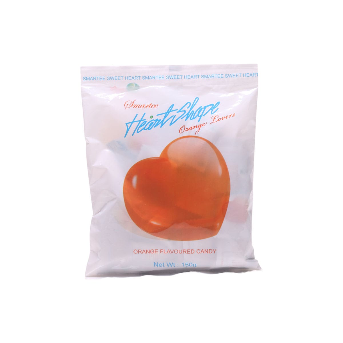 0badfc3f61c0c6b3b56f195a1de87e25 Smartee heart Shaped Candy Strawberry Flavor Pouch pack 25 Pcs- 150gm - Image 1