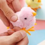 1Pcs Funny Plush Clockwork Chick Jumping Wind Up Animal Kids Toys Cute Plush Chicken Toy Easter Gift for Little Boy and Girls Random Color - Image 2