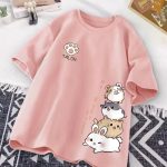 Luxury Quality Women’s Oversized Drop Shoulder T-Shirt, Unique Design, Trendy Summer Collection, Short Sleeve, Eye-catching & Comfortable for Girls & Women’s