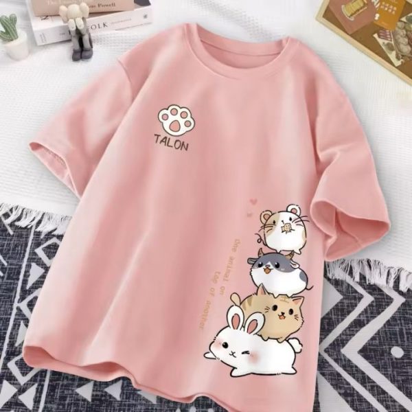 Luxury Quality Women&rsquo;s Oversized Drop Shoulder T-Shirt, Unique Design, Trendy Summer Collection, Short Sleeve, Eye-catching & Comfortable&nbsp;for&nbsp;Girls & Women&rsquo;s - Image 2