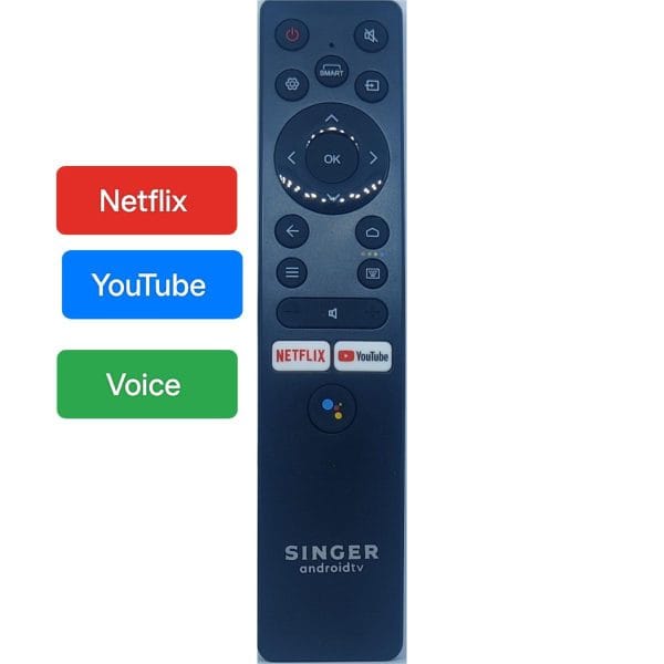 Singer Vista Android Led Tv Remote with Voice. - Image 2