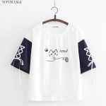 Good Quality Short Sleeve Top For Girls -Printed Jersey Tshirt - Image 2
