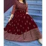 New designed Gown 1 piece long kurti different koti, Gown long kurti For Stylish Women / Girls - Image 2