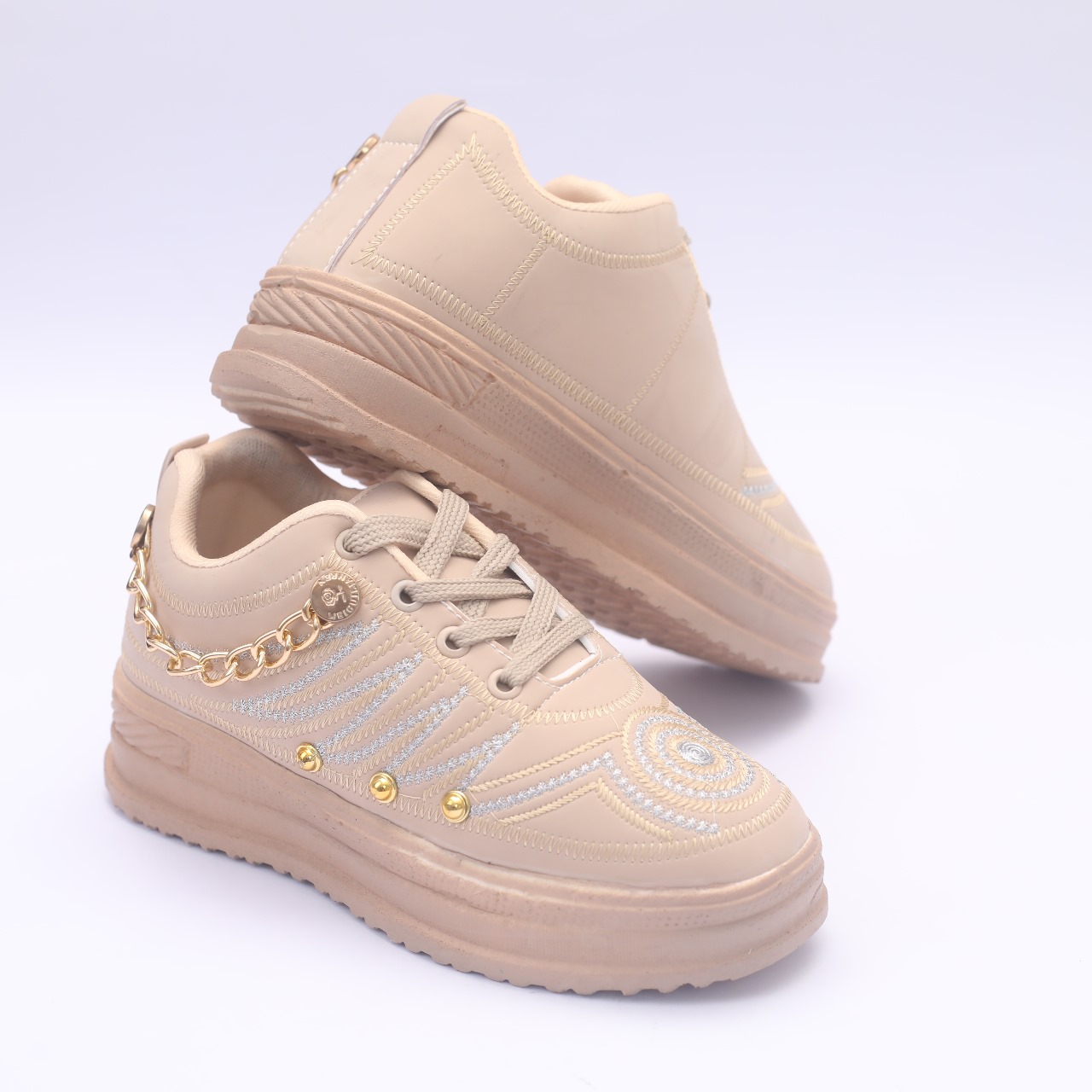 58d8ee70a7ff9087ce815a0a57f0dc8f New Stylish Casual Sneakers For Girls & Women Light Pink - Image 1