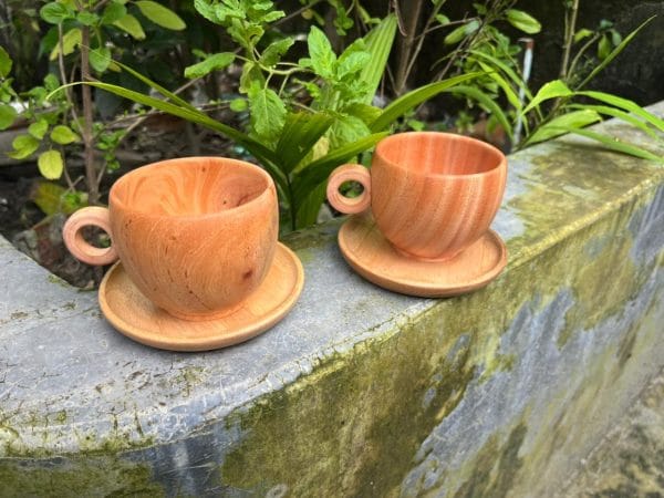 Customized Handmade Mahogany Wooden Cup - Unique and Personalized Gift for Your Loved Ones - Wooden Cup 01 pcs - Image 2