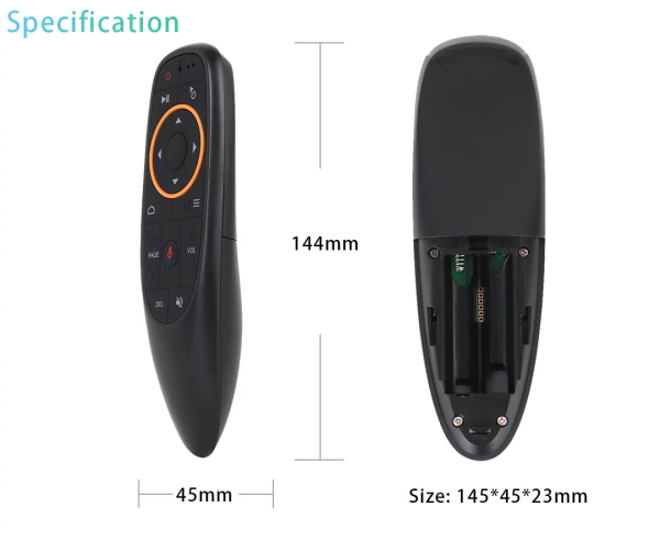 Voice Remote for Android TV Box, Smart TV, Air mouse G10S - Image 2