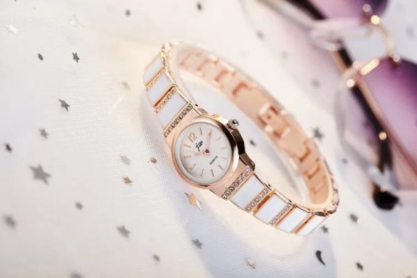 Elegant Watches for Women Quartz Watches Gold Sliver Metal Band Ladies Reloj Female Bracelet Orologio Diamond Mini Case Wristwatch - Image 2