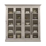 C-0668 Antique Wall Showcase / Bookcase 4Palla / 4 Door / 2Part (ROYALS Furniture) - Image 2