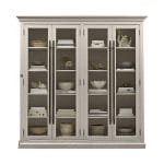 C-0668 Antique Wall Showcase / Bookcase 4Palla / 4 Door / 2Part (ROYALS Furniture) - Image 3