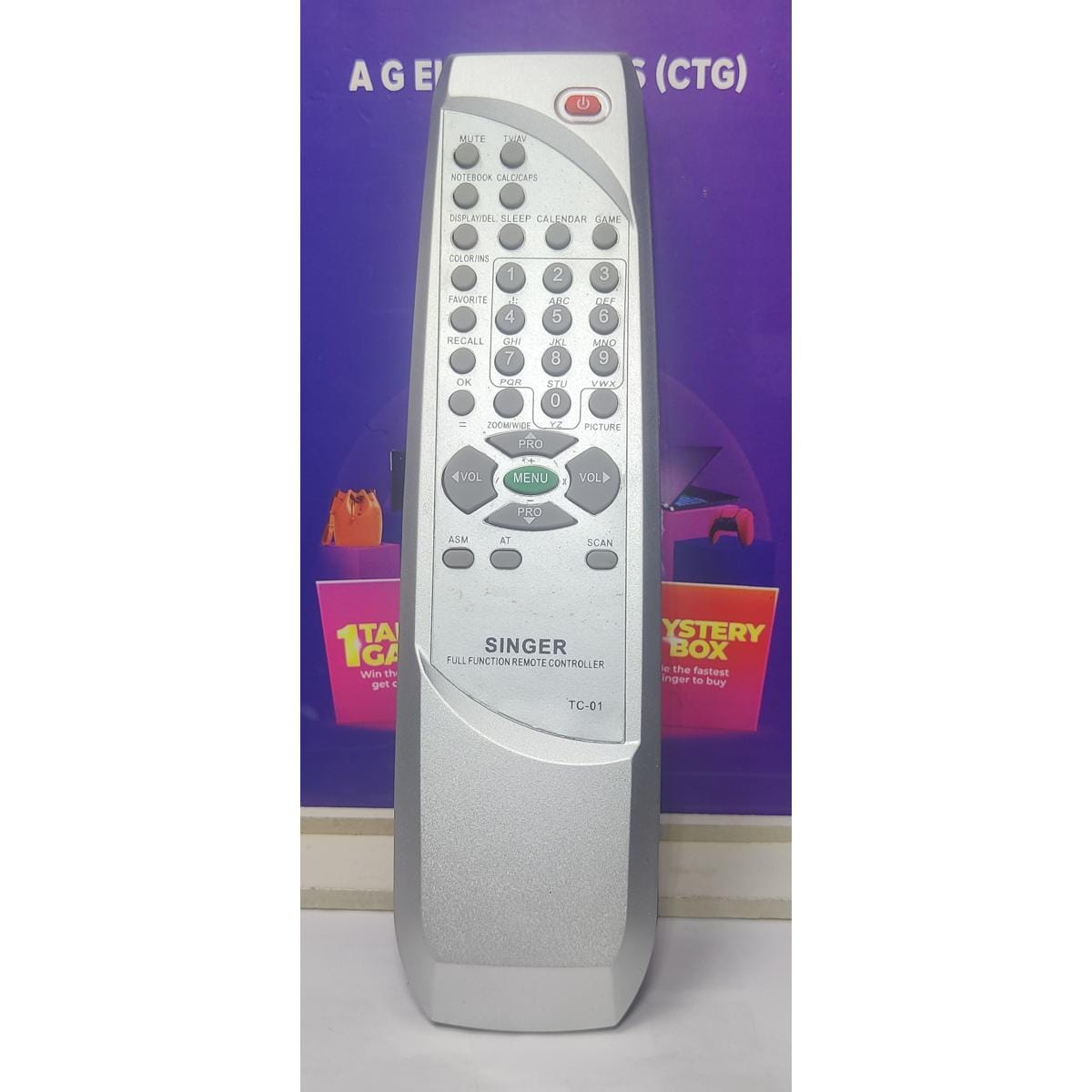 8c21cd3f67cedd20385045cd3a02f78d Singer TC-01 Box Tv Remote Control. - Image 1