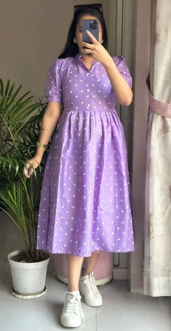 New Exclusive designed Gown 1piece long kurti different koti, Gown long kurti For Stylish Women / Girls - Dress For Girls - Image 2