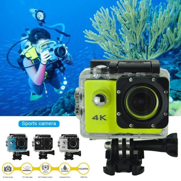 Ultra HD H9 4K Action Camera WiFi 12MP 2 Inch 30M Go Waterproof Pro 170 D Helmet Bicycle Video Camera Sports Camera - Image 2