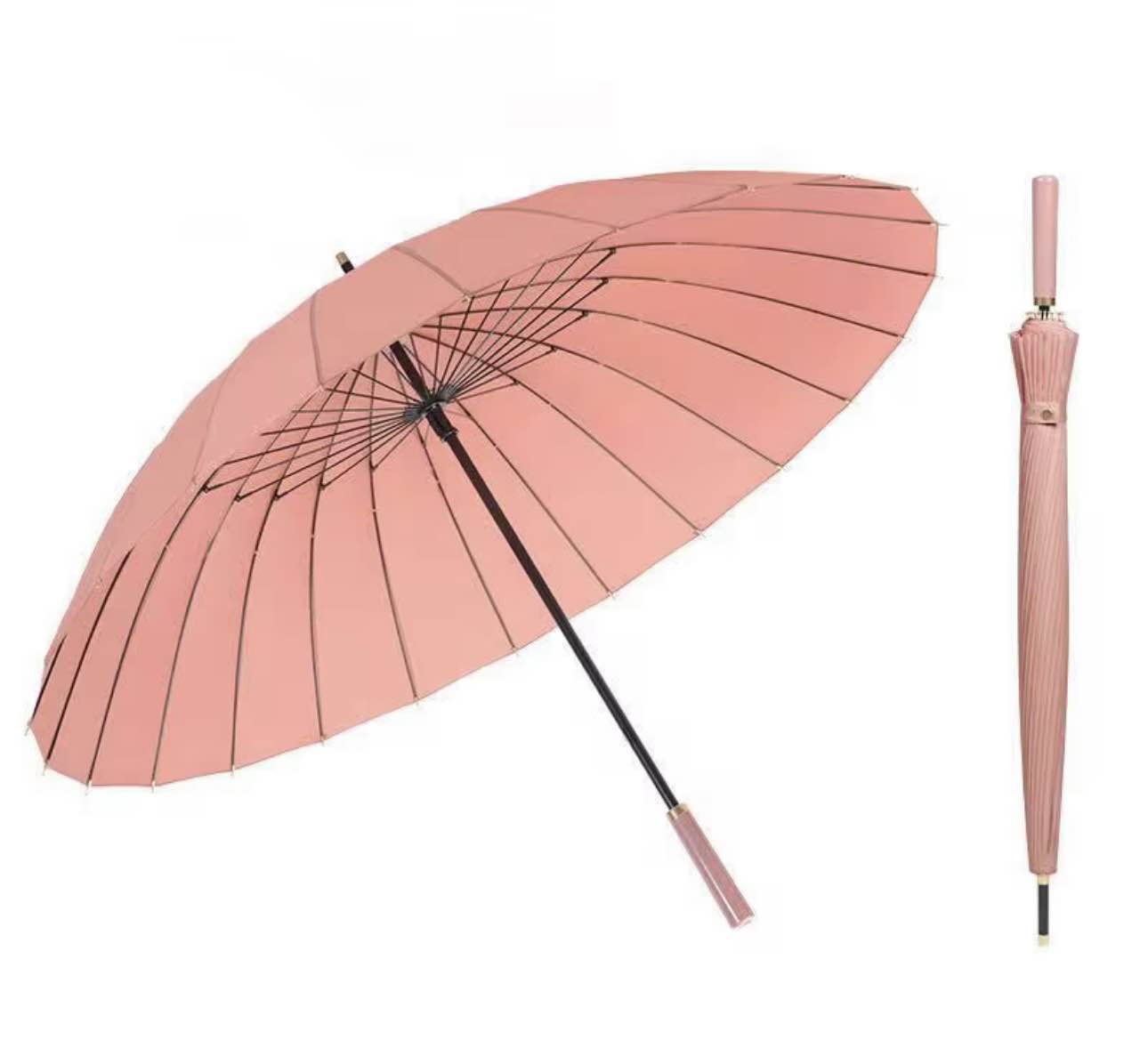 S03f7d646f51643d7b8c3407ce6e0d96eN Vintage 24Ribs Umbrella | Luxurious 24k Umbrella | Windproof HeavyDuty Big Size Umbrella | 24 Ribs Auto Open Umbrella - Image 1