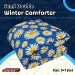 Comforter for Winter Semi double size Exclusive Comforter with full cotton fabric 60*84 inch European cube style (1pcs Box) White , Red , Pink , Blue - Image 3