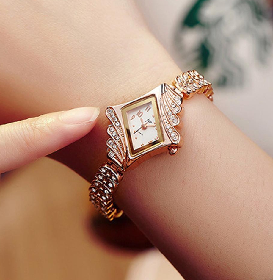 S2f9f1946325344d7940be19aae7b3a417 Analog stylish elegant watch for women - Rose gold - Image 1