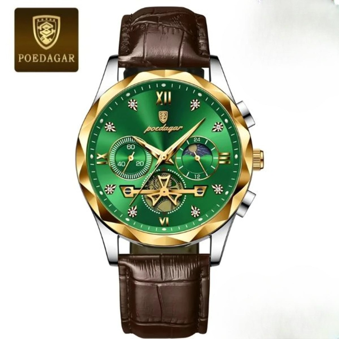 S534b9647026b4dcf9273745837a6613fK OLEVS Watch | Model 996 | Fashion Watch For Man | Brown Green - Image 1
