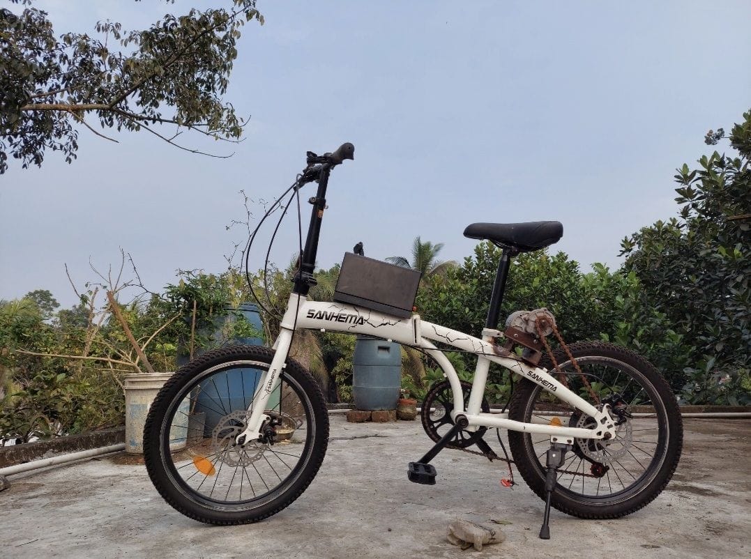 S5f255d0414be40e2aa0c7ca1439fbc9bo Electric bicycle duble foldable - Image 1