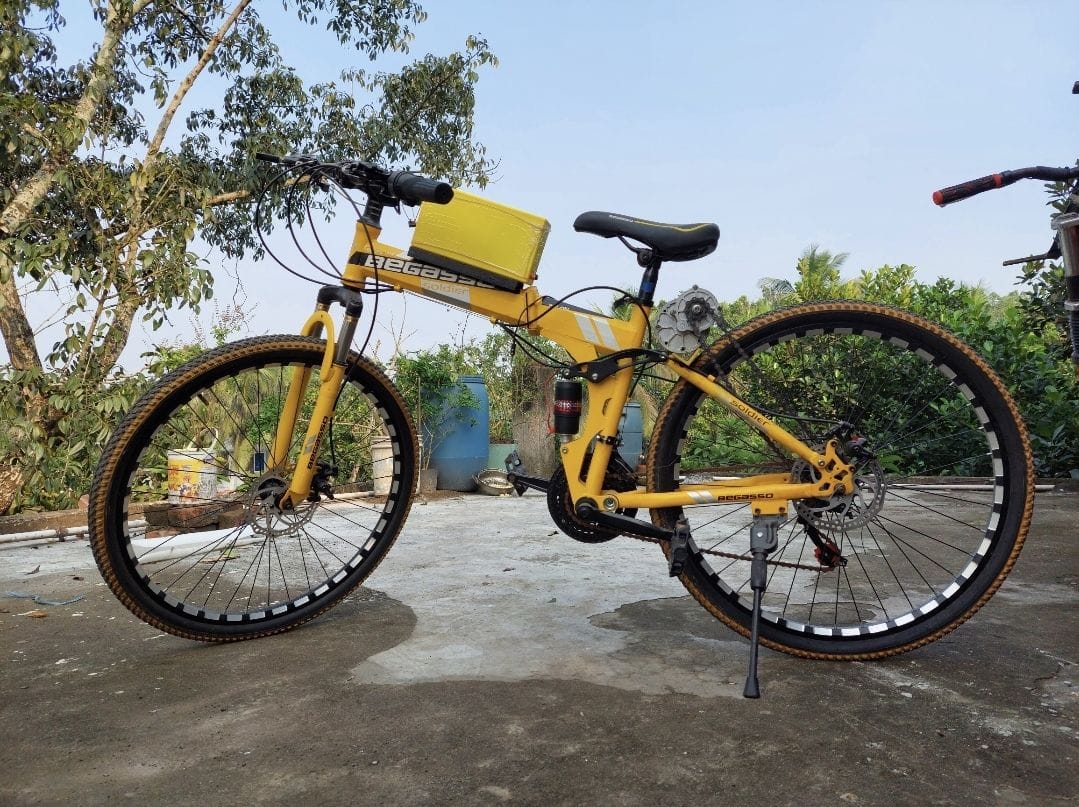 S91a19c490abd4e7b94fb53d4811952e4B electric bicycle foldable smart E bike - Image 1