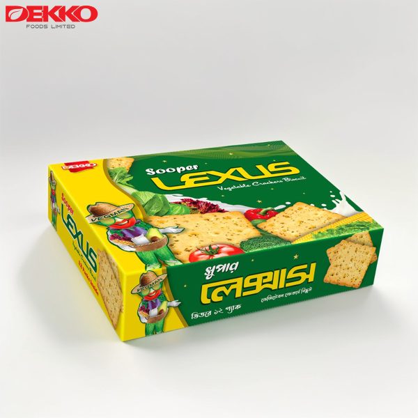 Dekko Sooper Lexus Vegetable Cracker Biscuit (12 pcs pack) - 180g - Image 2