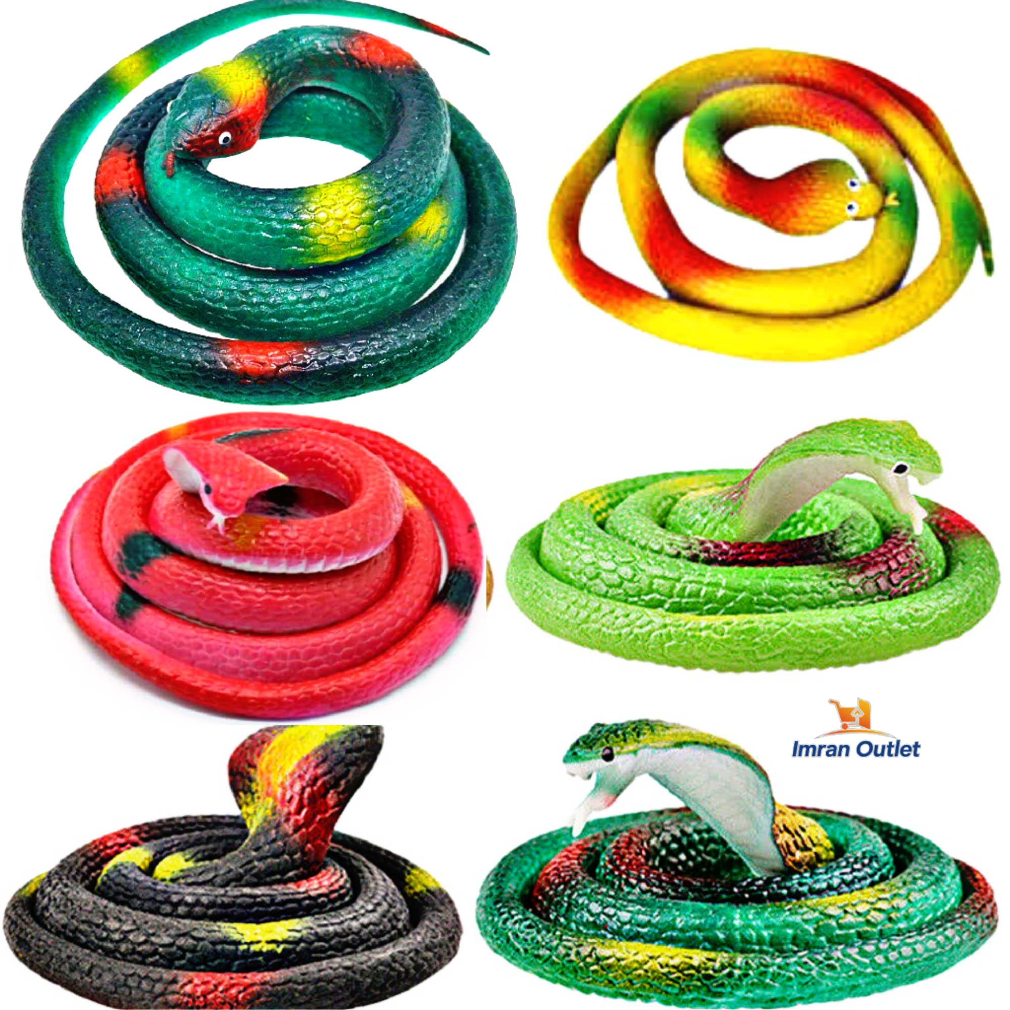 Se2c2fa3e60f142d79382f3ced5e4df785 Snake/Rubber Snake Toy for Kids - Image 1