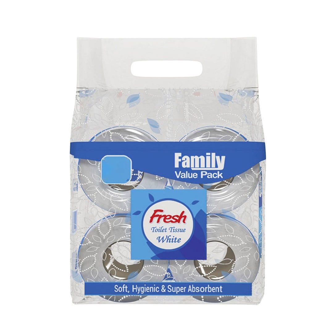 a156fd0239c108b1f5efaef61f3510d4-1 Fresh Toilet Tissue White 4 Pcs family value pack - Image 1