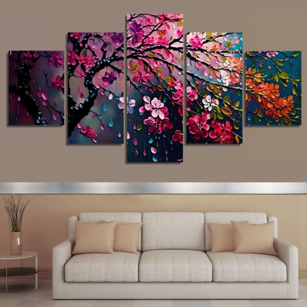 a556e9297adc7449f84e65e4989a8991 5Pcs In 1 Set Wall Canvas Art Ready to Hang for Living Room or Bedroom Home Decoration On Wall Canvas Painting Wall - Image 1