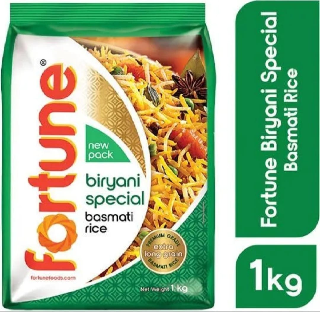 ab6d660f6a26c3f42306ffca5d80e40a Fortune Biryani Special Basmati Rice Indian 1kg - Image 1