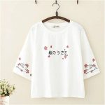 Good Quality Short Sleeve Top For Girls -Printed Jersey Tshirt - Image 3