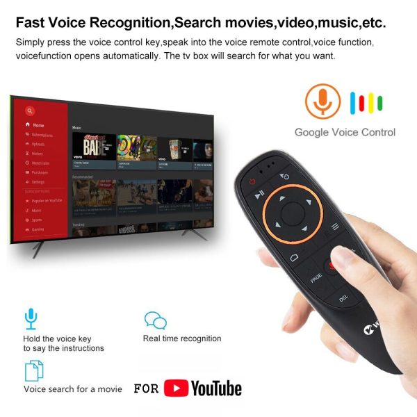 Voice Remote for Android TV Box, Smart TV, Air mouse G10S - Image 3