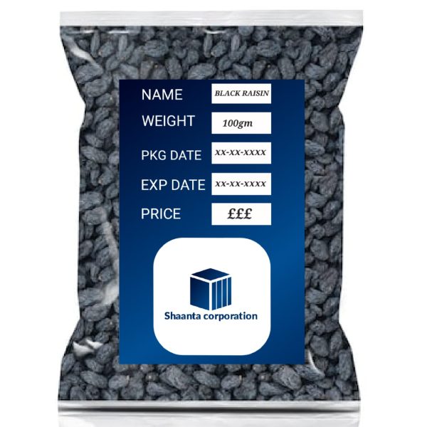 Black Raisin/ kalo Kismis 100g poly pack 5gm (+-) - Image 2