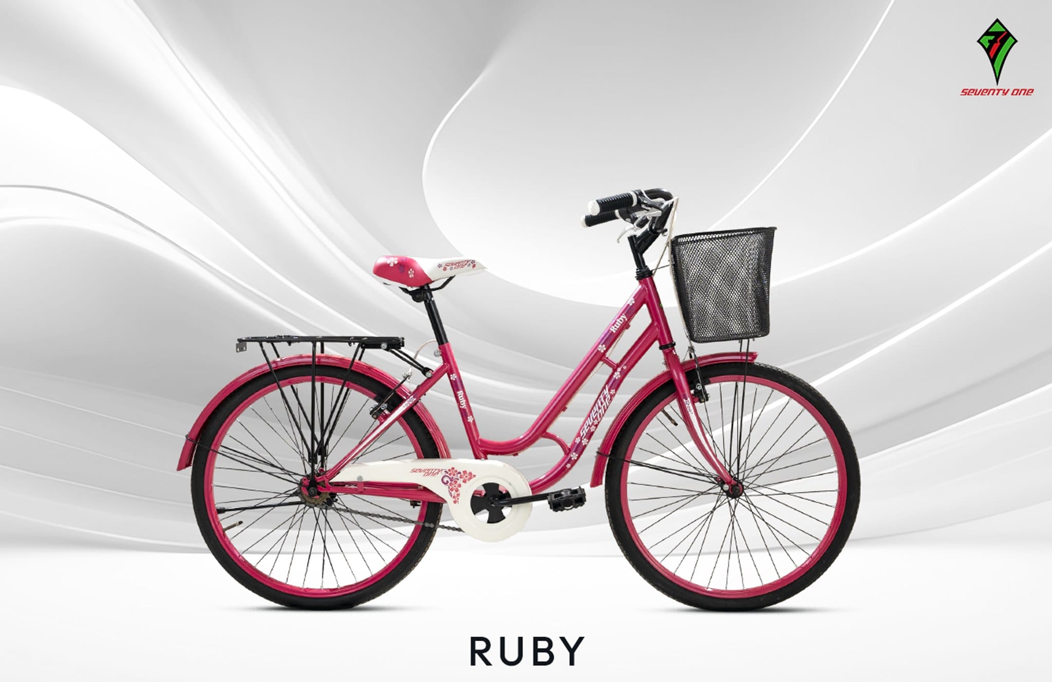d12f0a55589c5d1c0276209e370c3d4b One Ruby Bicycle Seventy 24 For Women - Cycle - Experience The Comfort And Style Of The Ruby Bicycle Seventy 24 Designed Specifically For Women - Image 1