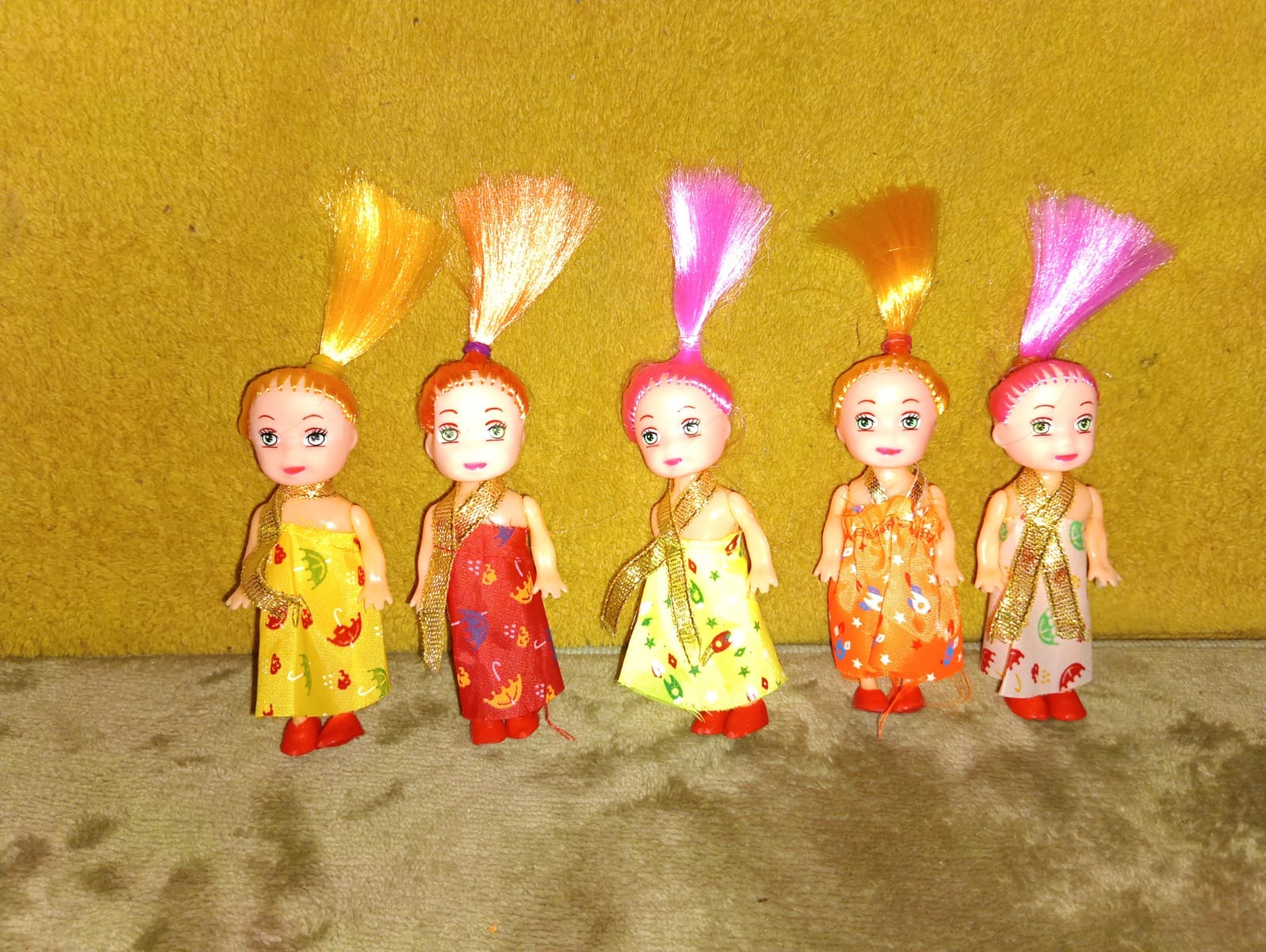 d2167deab753b58670d5cb96ec6935bd Barbie Doll 5 Piece Set For girls Mini Dolls For Daily Use Toys-Multicolor - Image 1