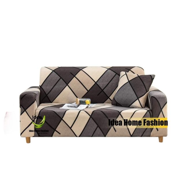 China print Sofa cover 2+2+1 seater stitch Design Spandex fabrics/exlusive&nbsp;Tex - Image 3