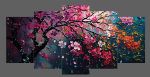 5Pcs In 1 Set Wall Canvas Art Ready to Hang for Living Room or Bedroom Home Decoration On Wall Canvas Painting Wall - Image 2