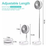 Folding Fan, Portable Fan, Stand Fan, Table Fan, Floor Fan, Outdoor Fordable Fan USB Rechargeable.