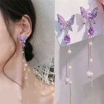 Butterfly Fashion Korean Shining Earrings for Women