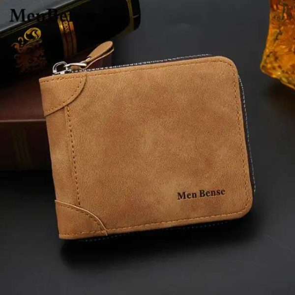 Men Zipper Wallet Casual Male Wallet Multi-card Soft Purse- For Men - wallet - Image 2
