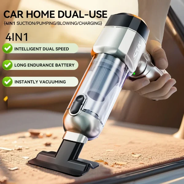 Appliance Handheld SZUK New Cordless Car Vacuum Cleaner Powerful Car Cleaner for Home Portable Vacuum Cleaner for Sofa Keyboard - Image 3