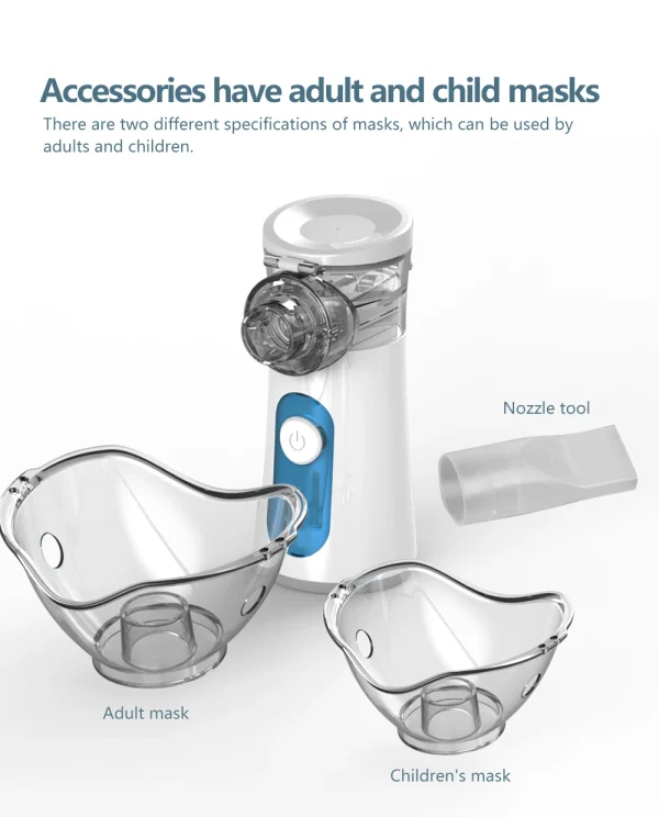 KIUZOU Rechargeable Silent Mesh Nebulizer Handheld Asthma Inhaler Atomizer Children Health Care Portable Nebulizer Humidifier - Image 3