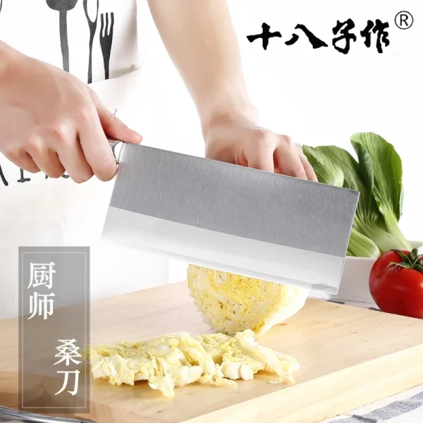 SHIBAZI ZUO Professional Chef Slicing Kitchen Knife Premium 3-Layer Composite Steel Mulberry Kitchen Knives F202-1 - Image 3