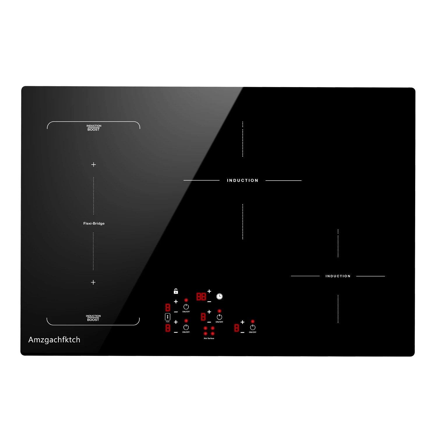 kf-S06b26e9f4213483f831c2c49164558730 30in Built-In 4 Burners, 11600W Touch Control w/ Boost & Bridge-Sync, Easy-Clean Tempered Glass, Child Lock Induction Cooktop - Image 1