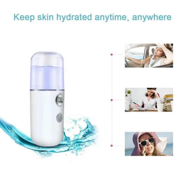 Usb Mist Machine USB Mist Facial Sprayer Humidifier Rechargeable Nebulizer Machine Face ...