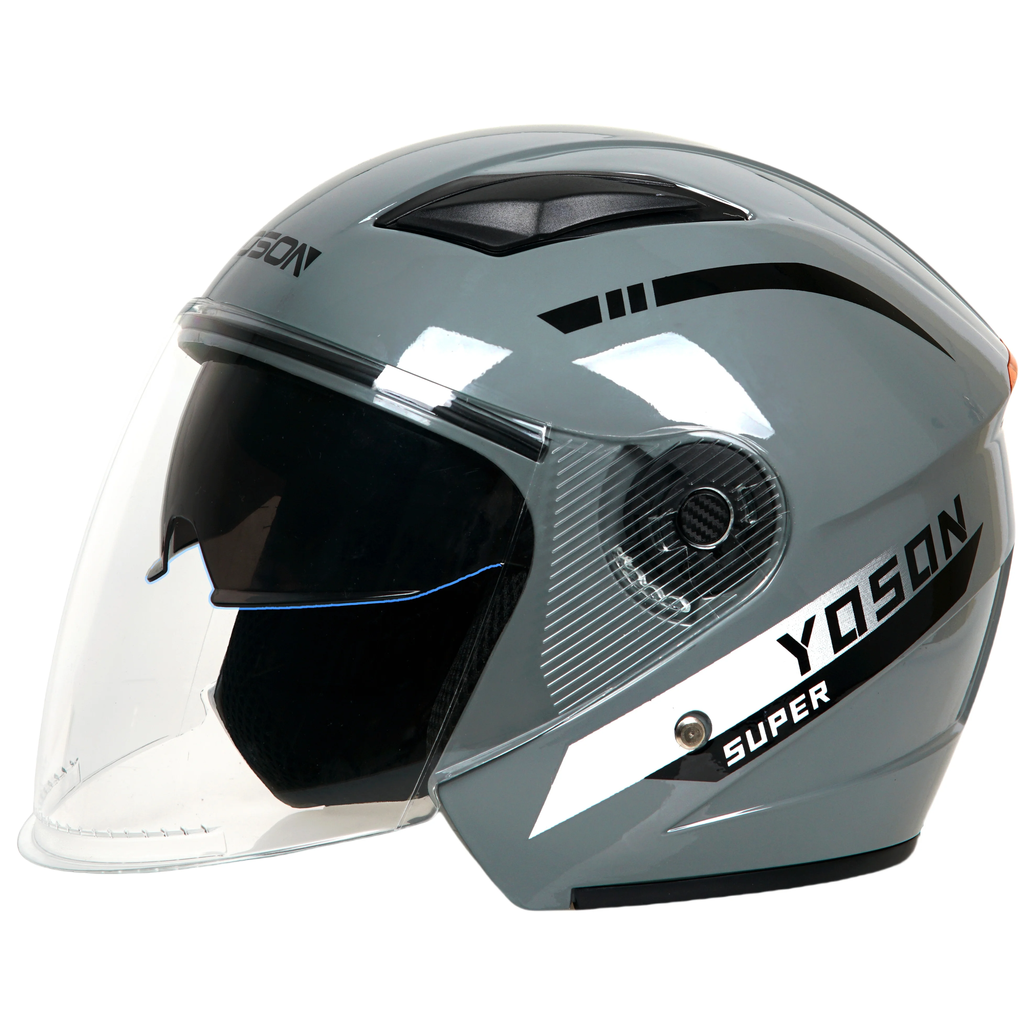 kf-S28a1a21344a44c9a9f452eb24425466bY Four seasons double mirror Helmet electric car men and women half helmet motorcycle battery car helmet K6 - Image 1